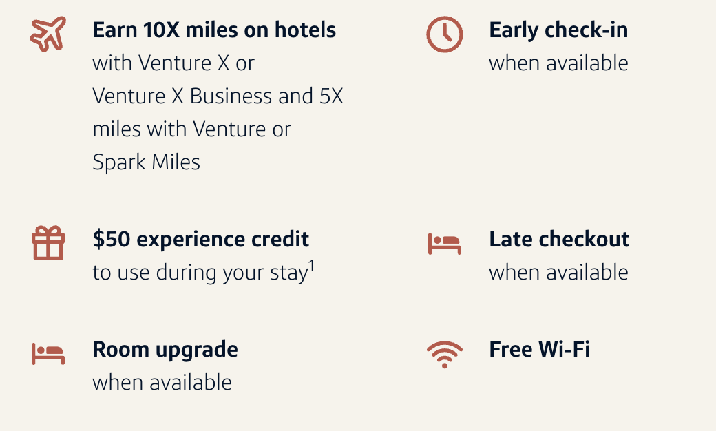 Capital One Lifestyle Collection elite benefits